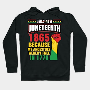 Juneteenth June 1865 Black History Afro Hoodie